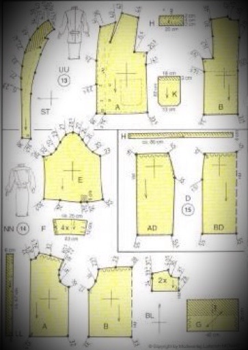 patrón textil